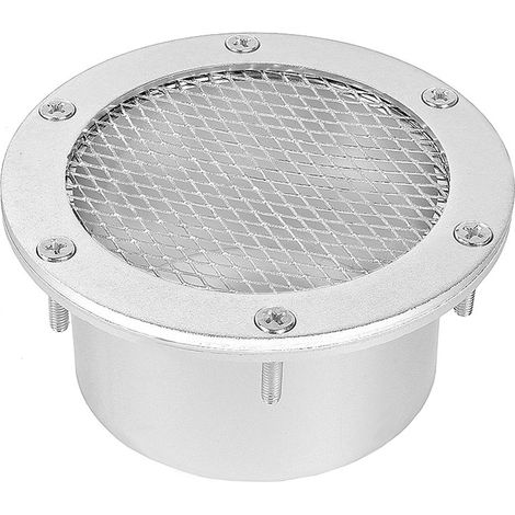 Universal aluminum alloy air intake cover for car modification - silver (1/4)