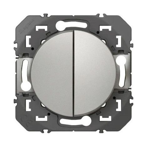 Interruptor de cruce y pulsador LEGRAND Dooxie aluminio