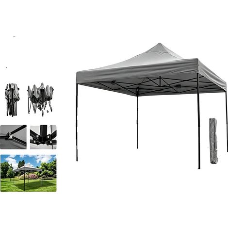 Cenador, protección UV, impermeable, gris claro (1/2)