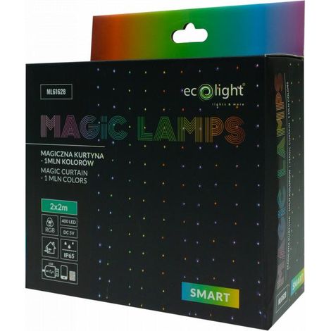 TENDA MAGICA 400LED 2M2M 1 MILIONE DI COLORI, DC5V