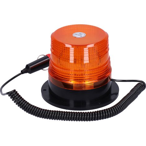 Allume-cigare lumineux avec base magnétique puissante pour autobus scolaires, véhicules de chantier et camions (12-48 V CC) (1/5)