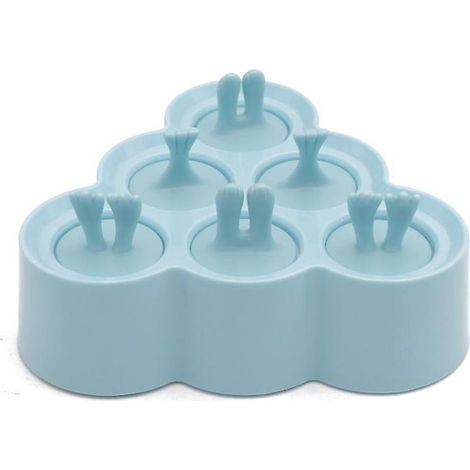 Moule À Glace - Silicone Alimentaire - 6 Compartiments - Pour Glaces Artisanales Et Yaourts Glacés - 1 Pièce (1/5)
