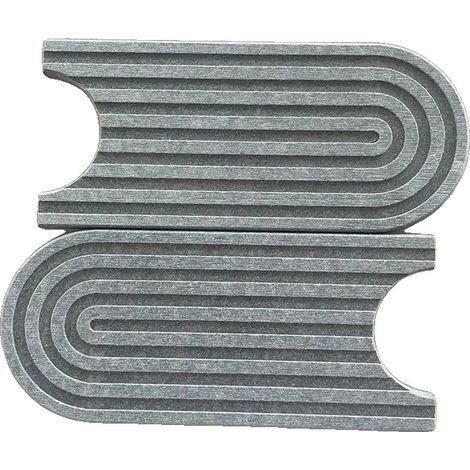 Alfombrilla para grifo de tierra de diatomeas, rápida absorción de agua, diseño antideslizante, GRIS OSCURO, 60x10cm-a (1/2)