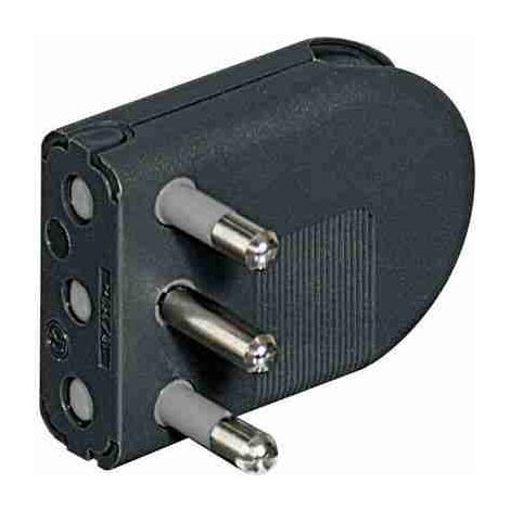 BTIS2496TGE Spina volante 2P+T 16A salvaspazio - antracite