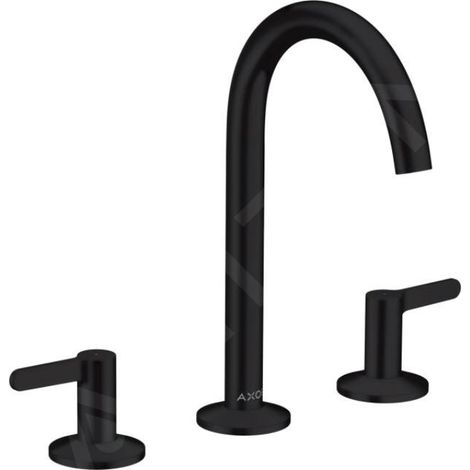 Robinet de lavabo à 3 trous AXOR ONE 170 mm avec vidage 1 1/4Z finition noire mate (1/5)