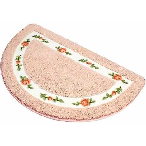 tapis De Bain Fleuri Tapis De Sol De Salle De Bain - Tapis De Porte Absorbants Tapis De Salle De Bain Tapis Antidrapants Pour Entre De Porte Tapi (1/5)