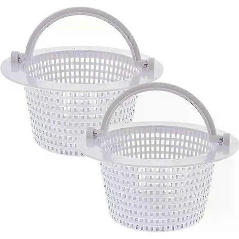 Paniers de rechange pour skimmer de piscine avec poignées (lot de 2) - Paniers pour skimmer de piscine encastrés au sol et traversants (1/5)