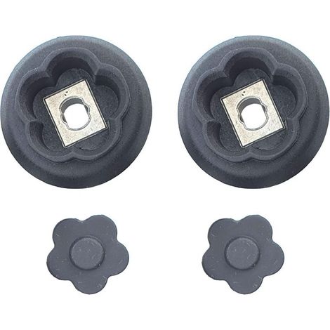 Set de 2 guides de couplage engrenage avec fleurs 5 branches Monsieur Cuisine connect smart MCC MCS (1/4)