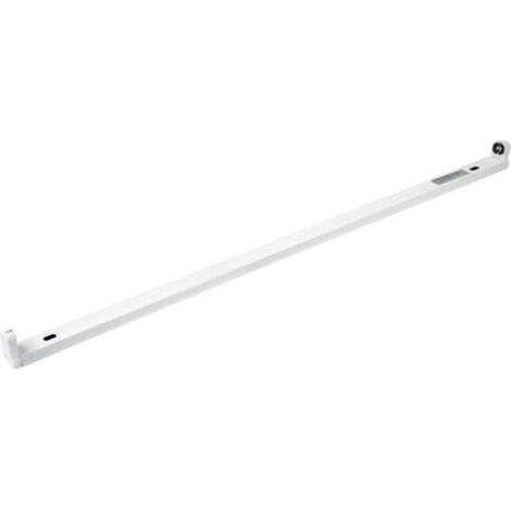 Optonica – Support pour tube LED T8 150 cm IP20 – Alimentation unilatérale – PVC blanc résistant – Pour installation intérieure sécurisée