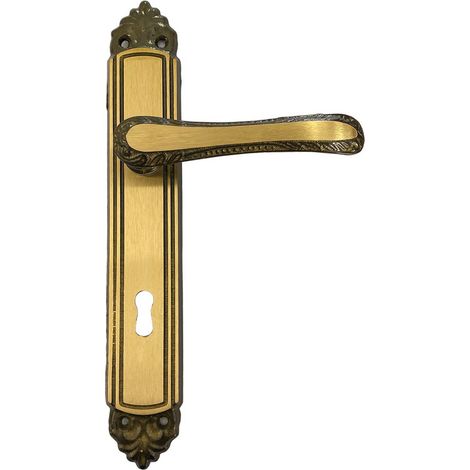 4CP MANIGLIA 'GIGLIO' CON PLACCA Q 8 x  90