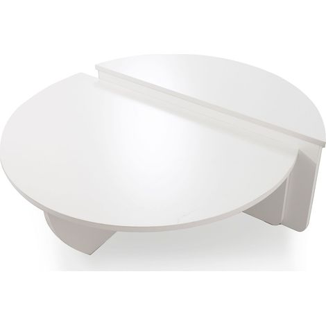 Set de 2 tables basses design Glowik Blanc mat