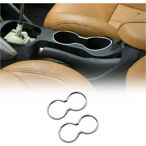 OMAC Cadre Porte-gobelet Compatible avec Hyundai Veloster 2011-2017 Acier INOX chromé 2 Pcs (1/5)