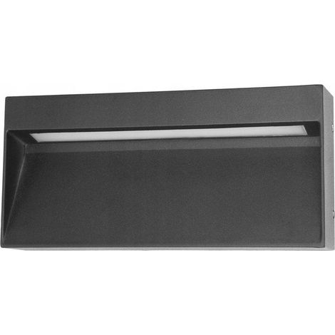 Applique esterna LED 5W nera rettangolare Fenis 4K (1/3)