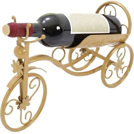Étagère à vin vintage - MICH - Pour une bouteille - Fer - Support de présentation - Créatif - Bar de cuisine (1/5)