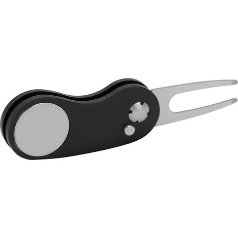 Klappbarer Pitchgabel-Reparaturstift aus Edelstahl, mit automatischer Feder, schwarz (1/5)