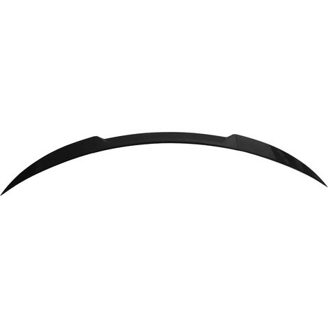 Aileron de Coffre Arrière de Voiture Universel , Aile Noir Brillant 120 Cm à Faible Bruit Léger Antichoc pour Véhicule de Type A (avec Taches convexes) Queue (Type B (sans points convexes)) (1/5)