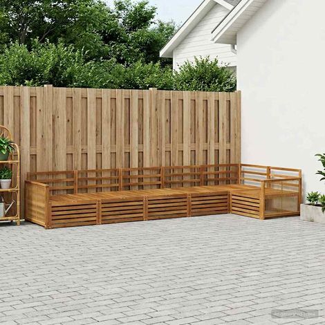 vidaXL Outdoor Sofa Set 6 pcs Natural Solid Acacia Wood (1/5)