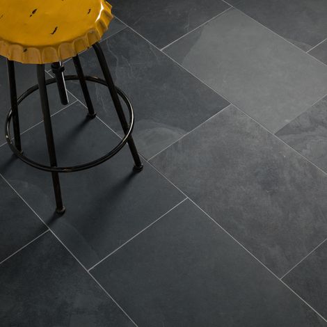 Dallage Ardoise Noire 60x40x1 cm - Intérieur (dalle 60x40 cm soit 0,24 m²) - RO'MA NATURE