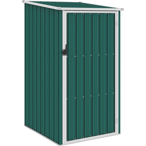 Cobertizo de jardín verde acero galvanizado 87x98x159 cm vidaXL