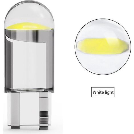 Phares de voiture LED T10 501, sans code d'erreur, compatibles Canbus, COB, xénon W5W, feux de position, lumière blanche (1/5)