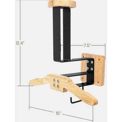 Kleiderständer aus Holz, Wandhalterung für Motorradhelme (1/3)