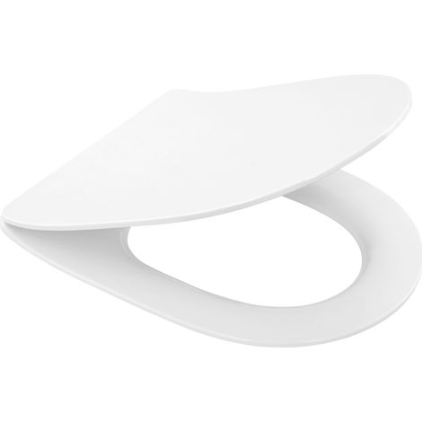 Collection, abattant WC déclipsable, avec frein de chute, lunette et couvercle de toilette, Duroplast, blanc, ANTUS SLIMLINE (1/5)