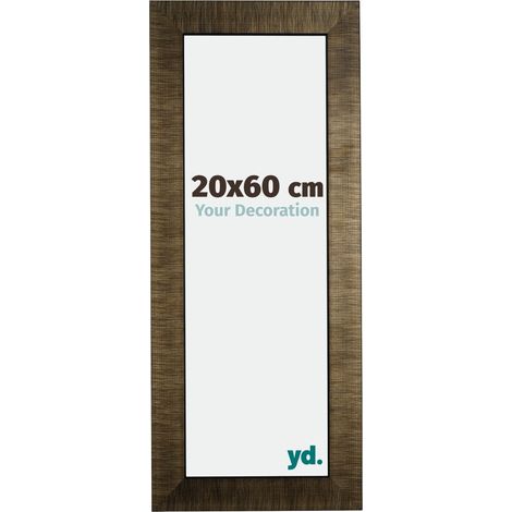 yd. - Cadre photo 20x60 - Champagne Brosse - Bois - Leeds (1/5)