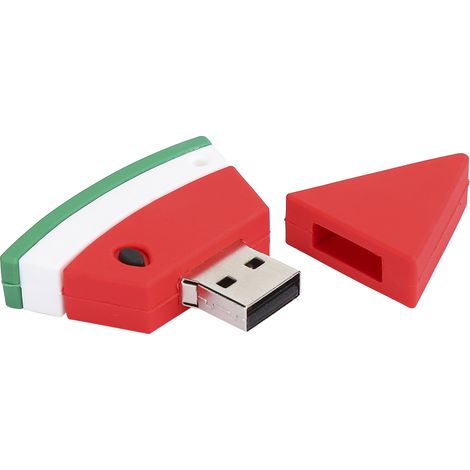 Clé USB en PVC, petite, motif pastèque, 64 Go.