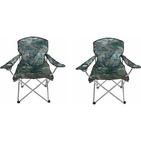 2 Stück Comfort Anglersessel mit Getränkehalter Camouflage-DMC2503-2 (1/2)