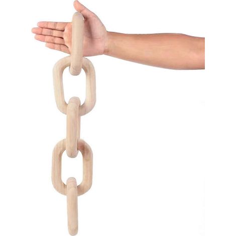 Dekorative Holzketten für Couchtisch und Schreibtisch, ideal für Zuhause, Feste, Landhausstil, Wohnzimmer und Dekorationsartikel