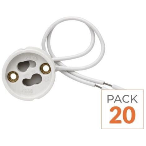 Douille GU10 (Pack de 20) - SILAMP (1/2)