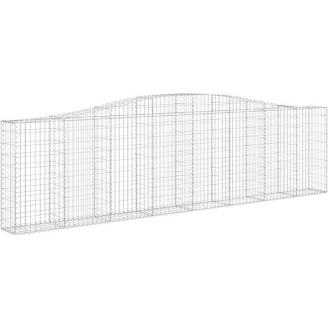 Maison Exclusive - Gabione mit Hochbogen 400x30x100/120 cm Verzin