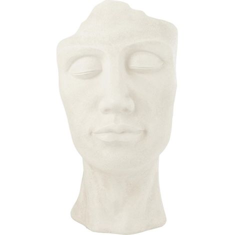 Cache-Pot en Argile "David" 70cm Blanc