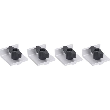 Ortviai Blocs d’arrêt T pour table de travail – 4 pièces en aluminium anodisé, universels pour ponçage et usinage (1/3)
