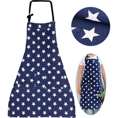 Tablier avec sac Tablier de cuisine réglable Tablier de cuisine Tablier à bavette Tablier de gril Pâtisserie Tablier pour femme pou (1/4)