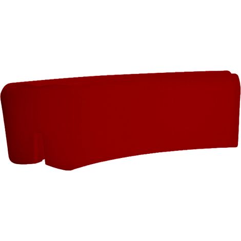 Panca da Esterno Seduta Modulare 120x50 cm in Resina Arkema Althea Ruby (1/3)