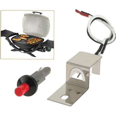 Allumage Piézo électrique,allumage piézoélectrique à bouton poussoir Compatible avec Weber Q100 Q200 Q120 Q220 Q1000 Q2000 (1/4)