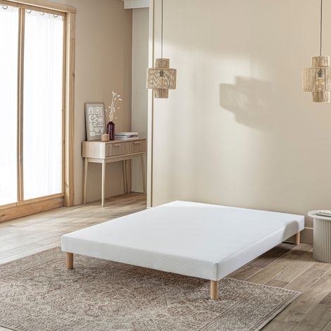 Sommier tapissier 13 cm Éveil 90x190 Gris Silex (1/5)