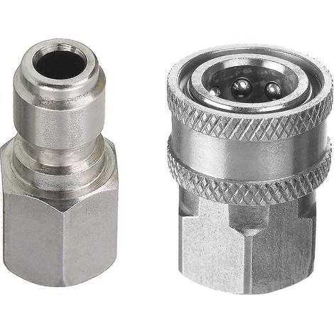 Kit adaptateur pour nettoyeur haute pression, raccord rapide 3/8 pouce, raccord femelle, acier inoxydable, 5000 psi (1/5)