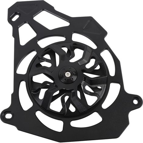 Protection de Radiateur de Moto, Cache-radiateur Coupe-vent en Alliage D'aluminium, Effet Décoratif, Installation Facile pour NMAX155 NVX155 AEROX155 2016-2023 (BLACK) (1/5)