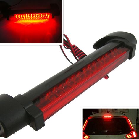 Feu stop LED 12V pour voiture, lampe de signalisation arrière, feu de freinage supplémentaire, éclairage de stationnement auto, ampoule longue durée (1/5)