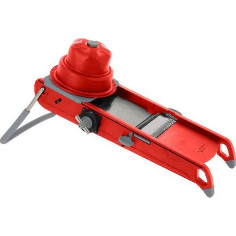 De Buyer Mandolina Swing Plus roja ergonómica cocina