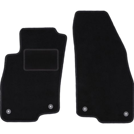 Tappetini anteriori per auto: Alfa Romeo Mito hatchback (2008-2019) neri (1/5)