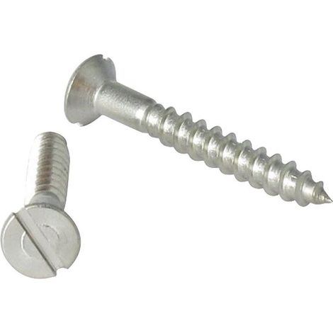 Vis bois Inox A2 Tête fraisée TF Fendue 4X45-200 pièces (1/4)