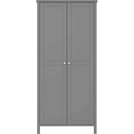 Ebuy24 – Armoire de rangement 2 portes gris – Matériaux de haute qualité – Design moderne pour salon ou chambre – Dimensions optimales pour rangement (1/4)
