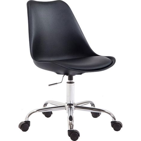 Chaise de bureau Toulouse à coque en plastique Noir (1/5)