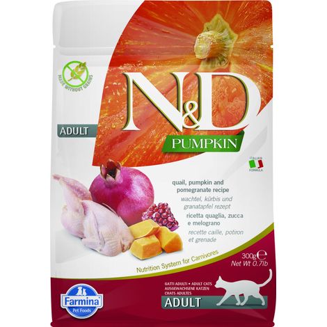Farmina  N&D Kürbis  300g Packung - Erwachsene  Wachtel, Kürbis und Granatapfel 300g
