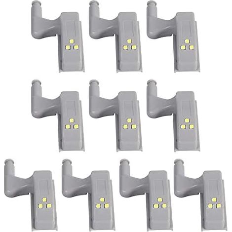 Set mit 10 bewegungsaktivierten Schrankleuchten, klappbare LED-Beleuchtung, Nachtlicht für Schränke und Küchen (1/5)