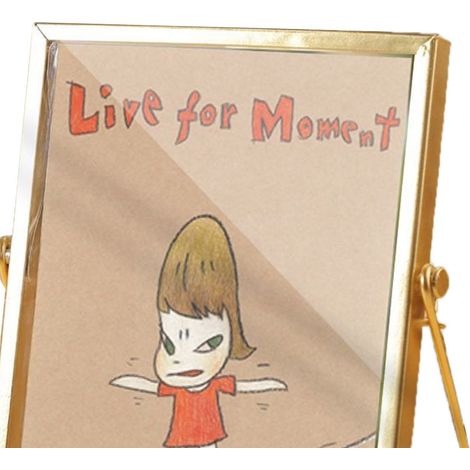 Cadre photo acrylique décoratif 14,5x19,5cm, motif cartoon enfant, imperméable, ornement mural pour bureau, cadre doré en métal CBS1337 (1/4)
