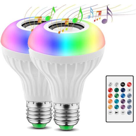 2er-Pack Intelligente LED-Glühbirnen E27 Bluetooth Smart Bulb BLEOSAN, verbundene Glühbirne, die mit dem Musikrhythmus synchronisiert wird (1/4)
